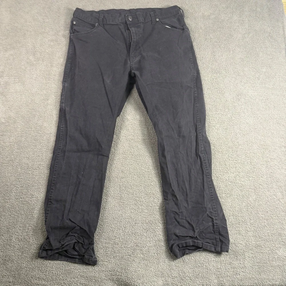 Dickies Mens Black Carpenter Pants Utility Workwear 36x30 Straight Leg 8219RBR